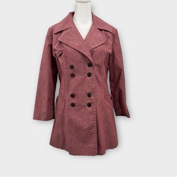 Vintage Pea Coat in Red Women’s Size S - Picture 1 of 15